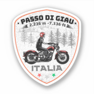 Adesivo passo di Giau - passagem de Giau nas montanhas ita