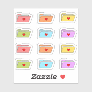 Adesivo Pastas de Arquivos Planejador de Arquivos do Offic