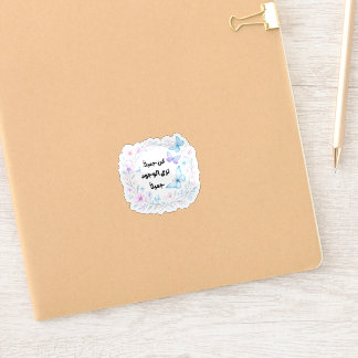 Adesivo Pastel Butterfly Arabic Quote Sticker