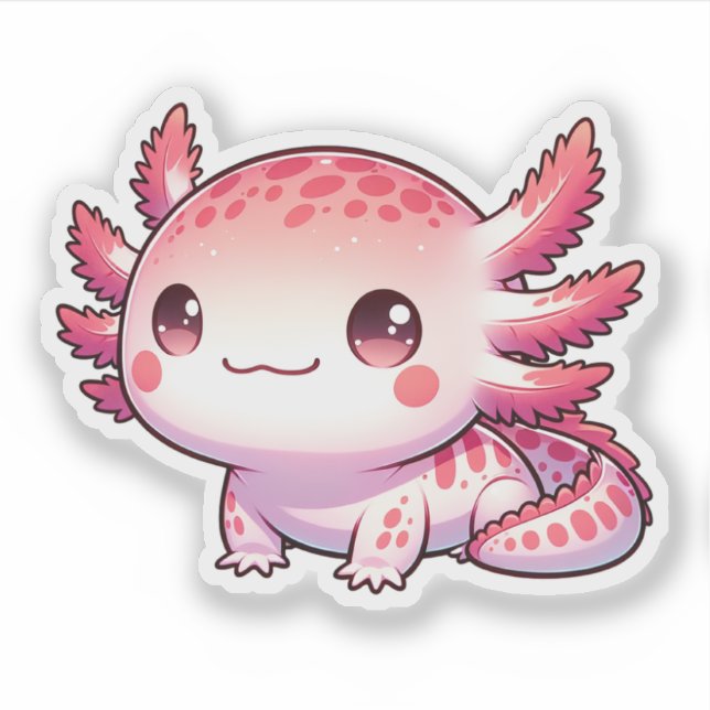 Adesivo Pastel-macaco Axolotls Novas Designs Ruas de vinil (Frente)