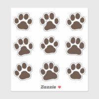 Pata-Cachorro Imprime Pegadas Caninas Vinil Sticke