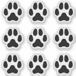 Adesivo Pata de Cachorro Pequeno Imprime Rastreios de Anim