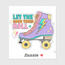Patins Neon Retro dos Anos 90 Bons Tempos Rolam