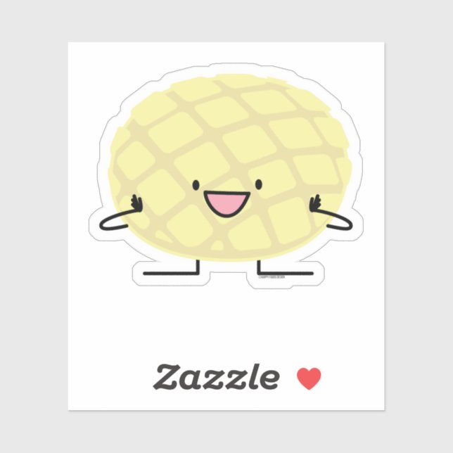 Adesivo Patisserie doce do pão do concha japonês da (Folha)