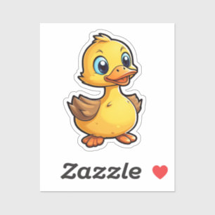 Adesivo Pato de desenho animado