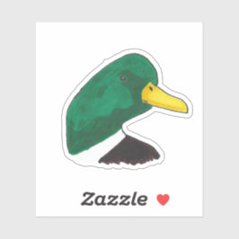 Adesivo Pato de Natureza Bird Mallard, vida selvagem desen