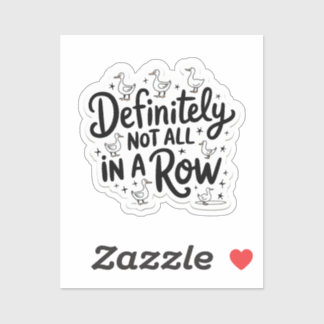 Adesivo Patos definitivamente não todos seguidos