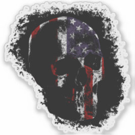 Adesivo PATRIOT SKULL Color