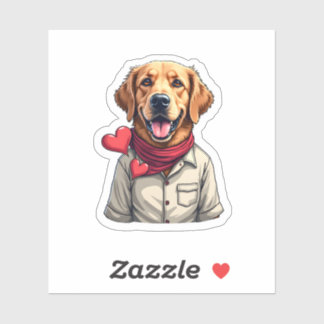 Adesivo Patriotic Golden Retriever Lover Vintage Shirt 2