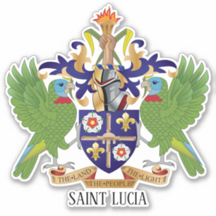 Adesivo Patriótica Da Casaco Nacional De Armas De santo D