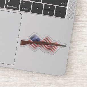 Adesivo Patriótico Americano Rifle M1 Garand