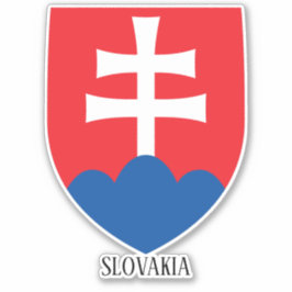 Adesivo Patriótico Da Casaco Nacional De Armas Da Eslováqu