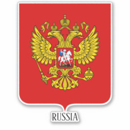 Adesivo Patriótico Da Casaco Nacional De Armas Da Rússia
