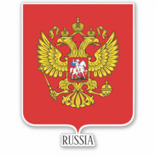 Adesivo Patriótico Da Casaco Nacional De Armas Da Rússia