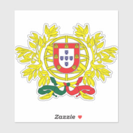 Adesivo Patriótico do Brasão de Armas de Portugal