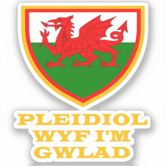 Adesivo Patriotismo de Cymru Wales