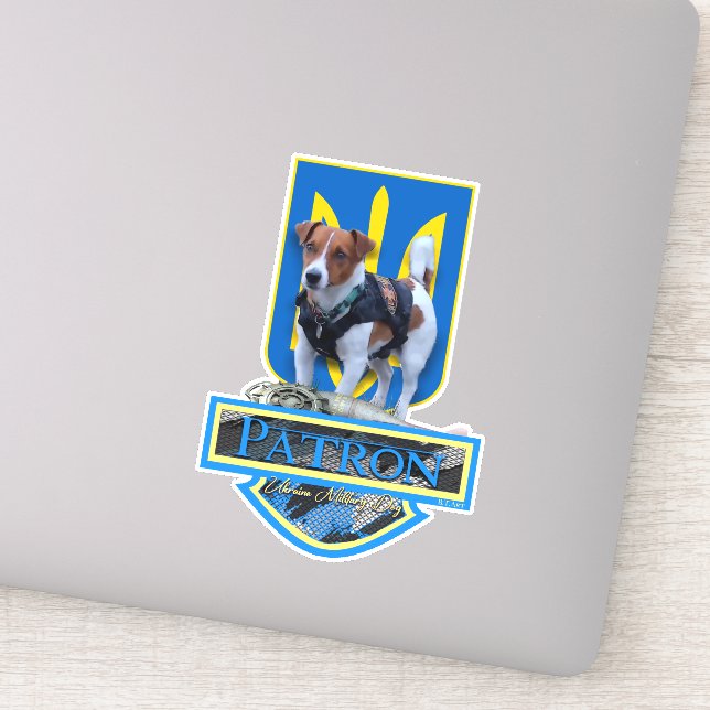 Adesivo ,,Patron' O cão militar da Ucrânia Dog Sticker (Detalhe)