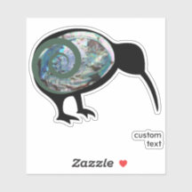 PAUA KIWI NEW ZEALAND NATIVE BIRD VEREN KORU NZ