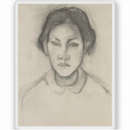 Adesivo Paul Gauguin - Chefe de uma Mulher Taitiana