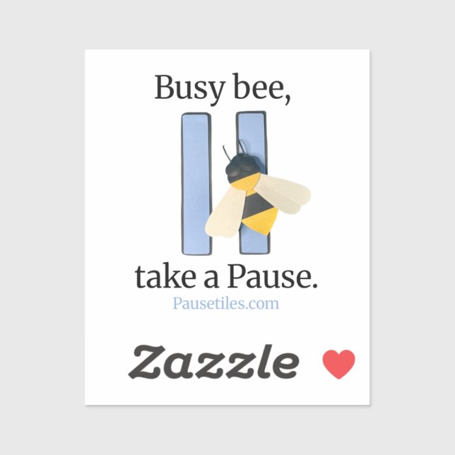 Adesivo Pause Tiles "Busy Bee" App Icon Sticker  (Folha)