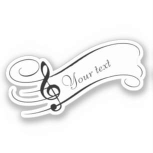 Adesivo pauta musical personalizada