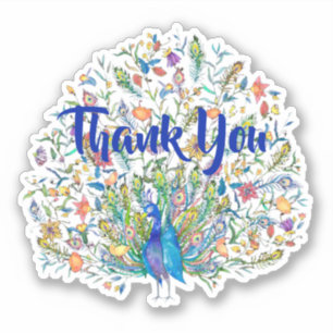 Adesivo Pavão personalizado