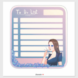 Adesivo Pavilhão do Planejador a Fazer Lista de Escrapões