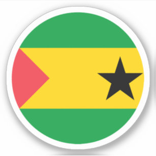 Adesivo Pavilhão São Tomé e Príncipe