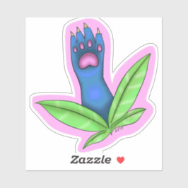 Adesivo Paw Plant Sticker