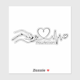 Adesivo Pawfection One-Line Art – Minimalist Dog Lover