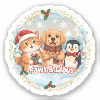 Adesivo Paws & Claus