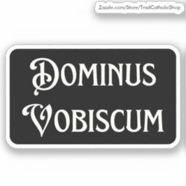 Adesivo Pax Tecum Cute Paz Latino-Católica Seja Com Você R