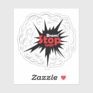 Adesivo Paz Mundial! Parar Guerra