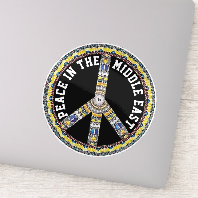 ADESIVO PAZ NO MÉDIO ORIENTE - MANTEIGA GEOMÉTRICA (Detalhe)