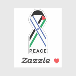 Adesivo Paz para Israel e Palestina - bandeira branca