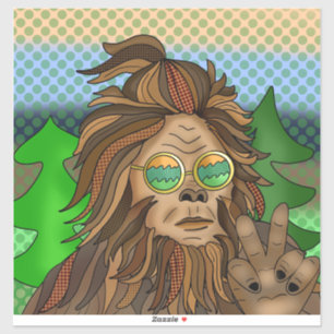Adesivo Pé-Grande Retroativo   Vintage Colors Sasquatch Po