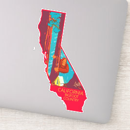 Adesivo Pé-grande se escondendo no Parque Nacional Sequoia