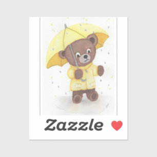 Adesivo Pé-urso na Chuva