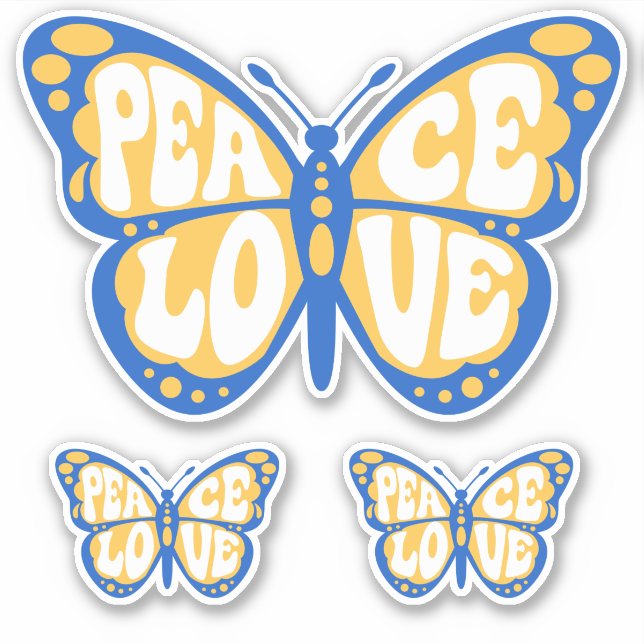Adesivo Peace Heart Love I Stand With Ucrânia Button Class (Frente)
