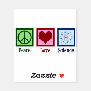 Adesivo Peace Love Science