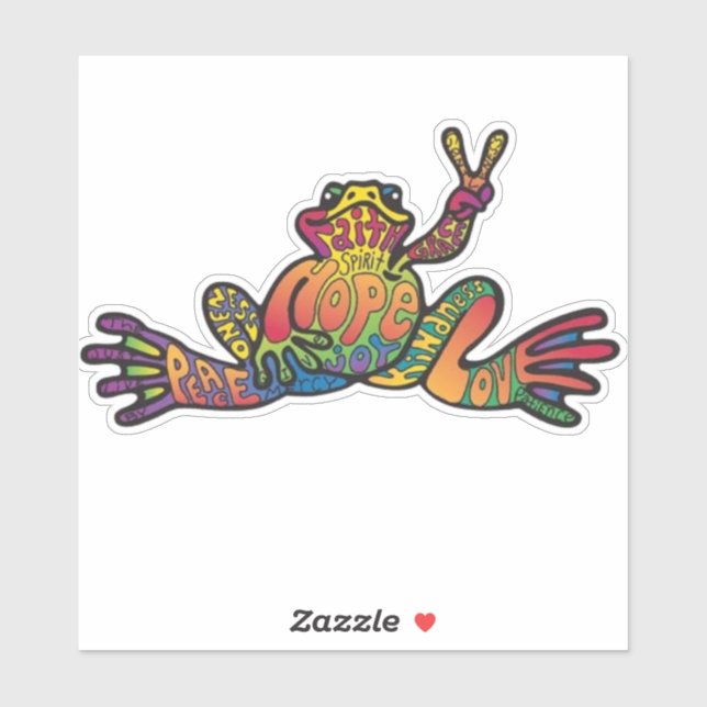 Adesivo Peacefrog (Folha)