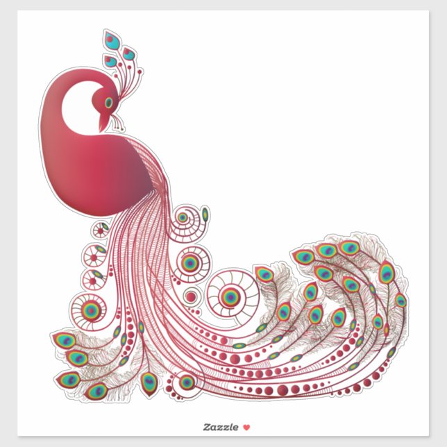 Adesivo Peacock (Folha)