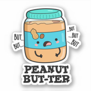 Adesivo Peanut, Mas-ter, trocadilho de Comida