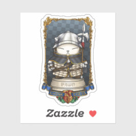 Adesivo Peça de Peão de Xadrez para Cat Real