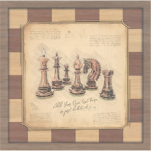 Adesivo Peças de xadrez e xadrez, presentes para jogadores