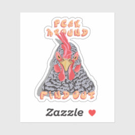 Adesivo Peck Aproxima Descubra — pedido de picada de frang