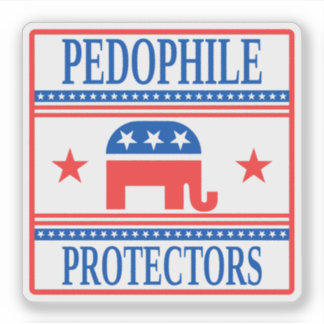 Adesivo Pedo Protectors, Funny Anti-Trump Epstein