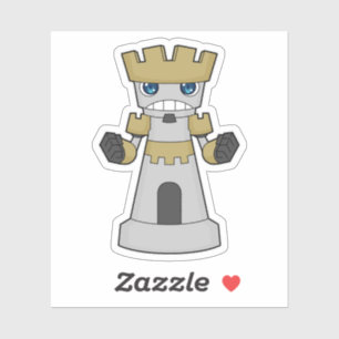 Adesivo Pedra do Xadrez Rook Chess