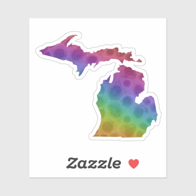 Adesivo Pedra Petoskey do Michigan | Excelente Lake State  (Folha)