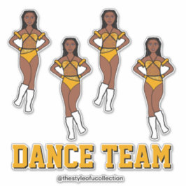 Adesivo Pedras de Girassol Personalizadas da Equipe de Dan